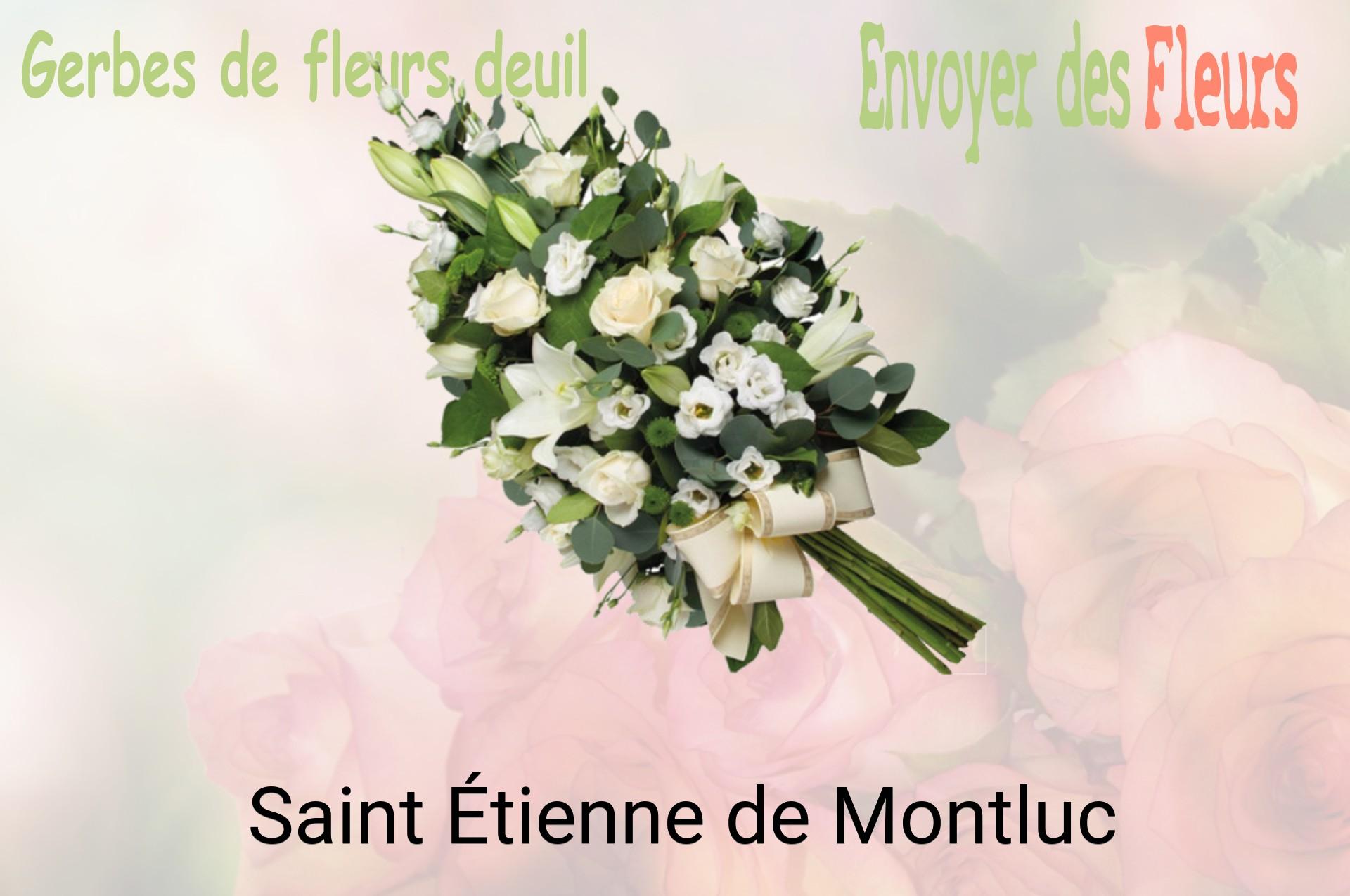 Gerbe de fleurs de deuil livrée à Saint-Étienne-de-Montluc